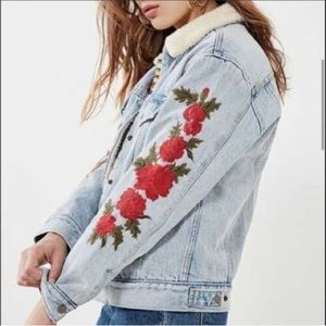Levi’s Rose Embroidered Denim Jacket